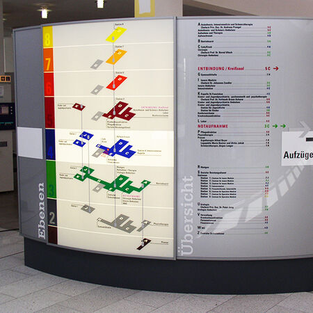 Leitsysteme: Informationstafel. Produziert von Objectdesign aus Albstadt-Lautlingen